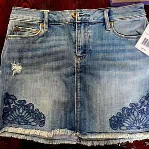 Brand new jean mini skirt
